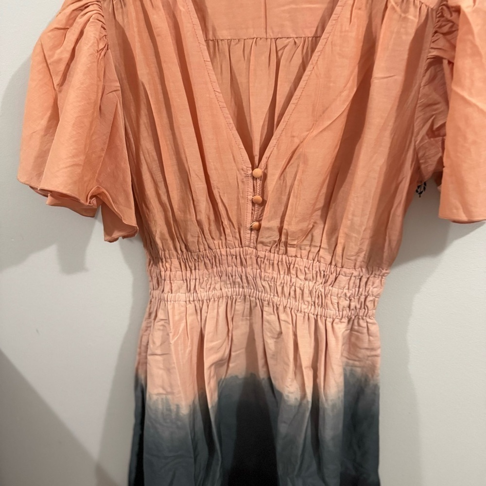 NWT St Roche Monarch Mini Dress in Praline, wild rose & black Sz 6/Up to Sz 8 - Picture 3 of 7